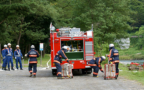 群馬県緊急消防援助隊合同訓練